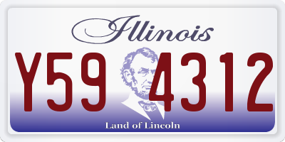 IL license plate Y594312