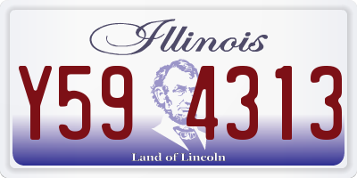 IL license plate Y594313