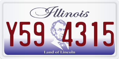 IL license plate Y594315