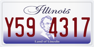 IL license plate Y594317
