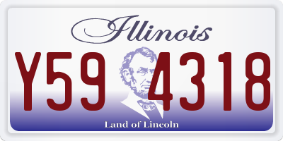 IL license plate Y594318