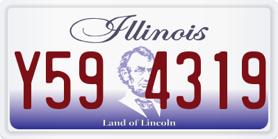 IL license plate Y594319