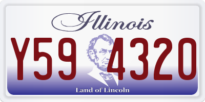 IL license plate Y594320