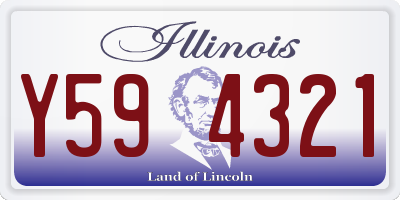IL license plate Y594321