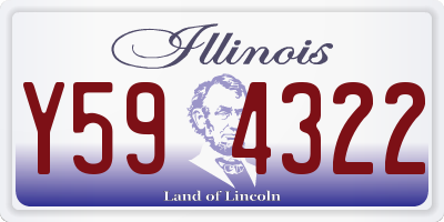 IL license plate Y594322