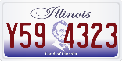 IL license plate Y594323