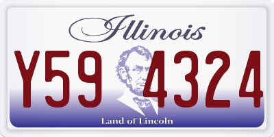 IL license plate Y594324