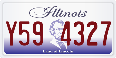 IL license plate Y594327