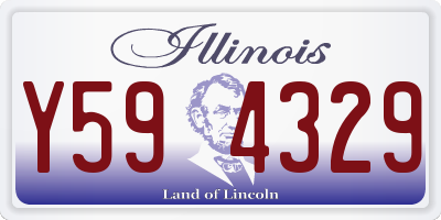 IL license plate Y594329