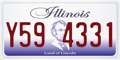IL license plate Y594331