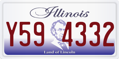 IL license plate Y594332