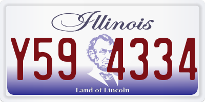 IL license plate Y594334