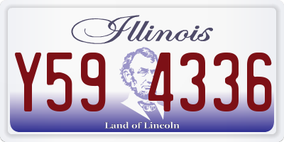 IL license plate Y594336