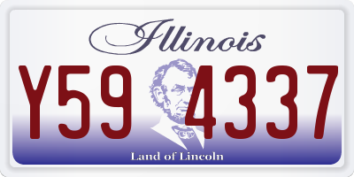 IL license plate Y594337