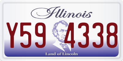 IL license plate Y594338