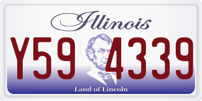 IL license plate Y594339