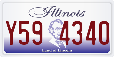 IL license plate Y594340
