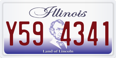 IL license plate Y594341