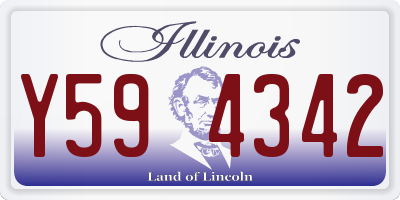 IL license plate Y594342