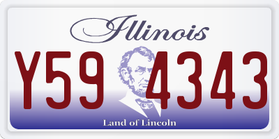IL license plate Y594343
