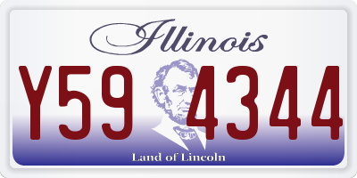 IL license plate Y594344