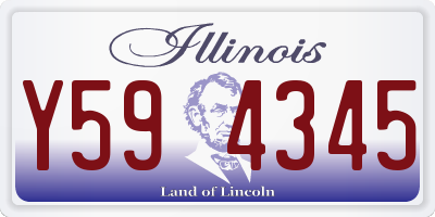 IL license plate Y594345