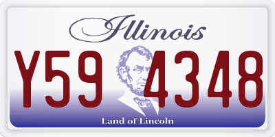 IL license plate Y594348