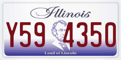 IL license plate Y594350