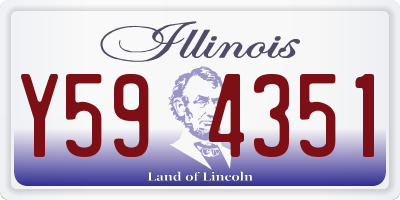 IL license plate Y594351