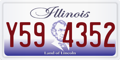 IL license plate Y594352