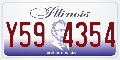 IL license plate Y594354