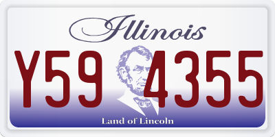 IL license plate Y594355