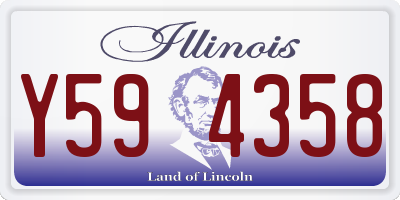 IL license plate Y594358
