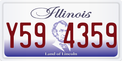 IL license plate Y594359