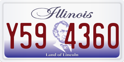 IL license plate Y594360