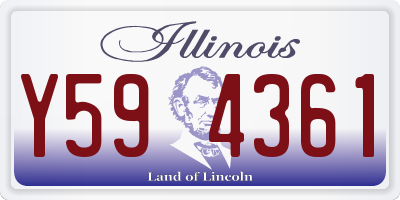 IL license plate Y594361