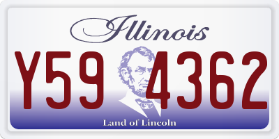 IL license plate Y594362