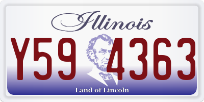 IL license plate Y594363