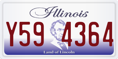 IL license plate Y594364