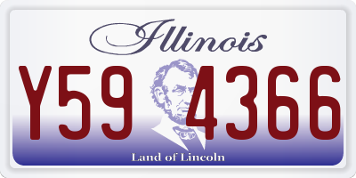 IL license plate Y594366