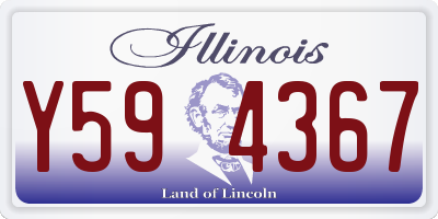 IL license plate Y594367