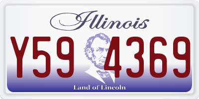 IL license plate Y594369