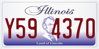 IL license plate Y594370