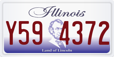 IL license plate Y594372