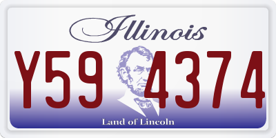 IL license plate Y594374