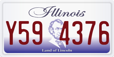 IL license plate Y594376