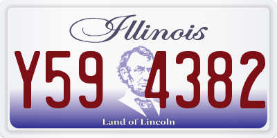 IL license plate Y594382