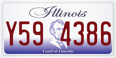 IL license plate Y594386