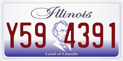 IL license plate Y594391