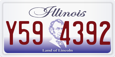 IL license plate Y594392